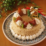 ＨＭと栗で超簡単シフォンケーキ☆クリスマスケーキ